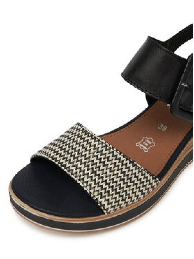 Remonte Sandały D6453-01 Czarny