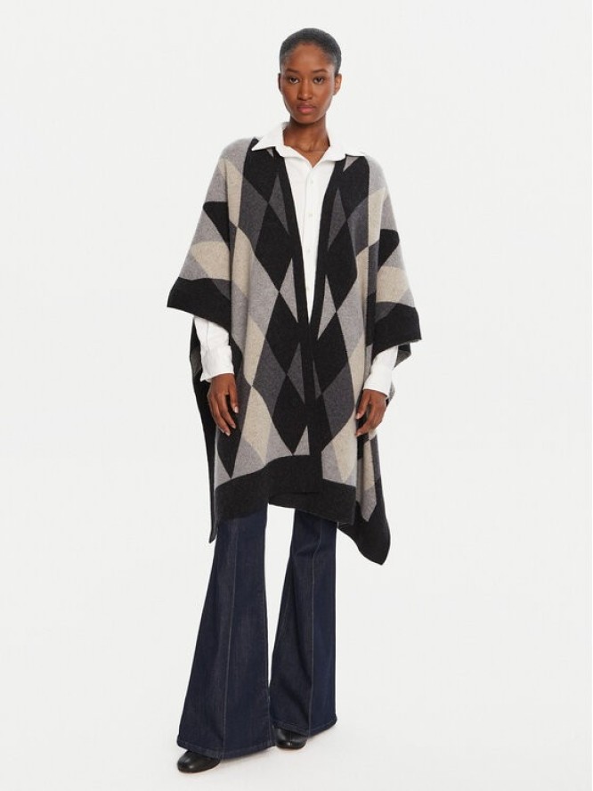 Barbour Ponczo LKN1713MI11 Szary Relaxed Fit