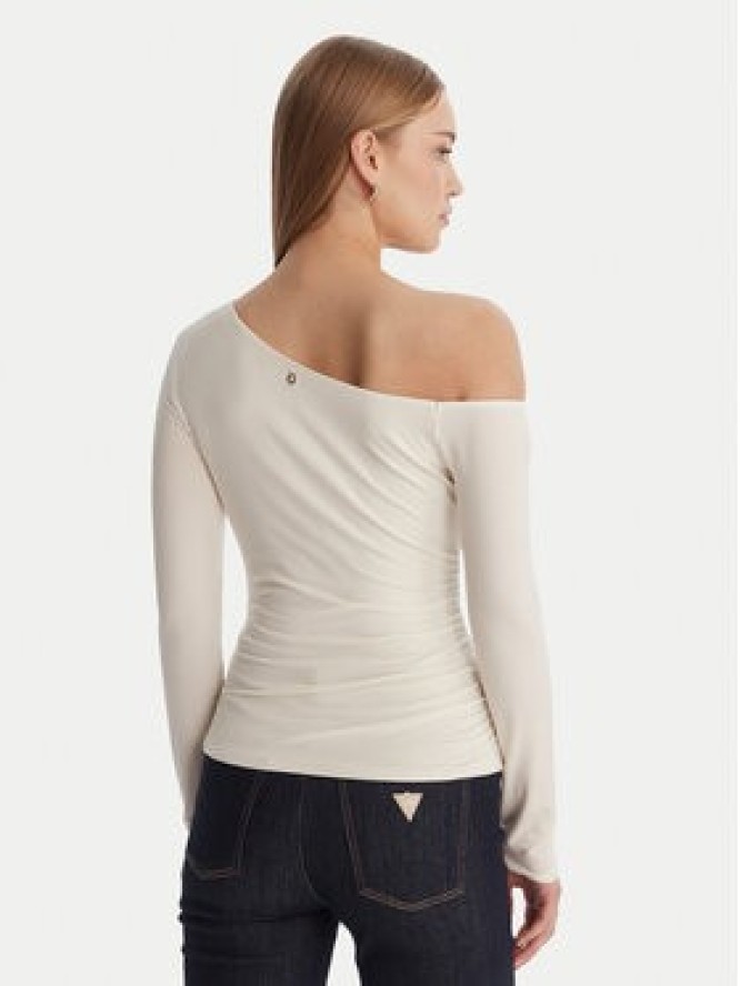 Guess Bluzka W6RP02 KC1J2 Écru Regular Fit