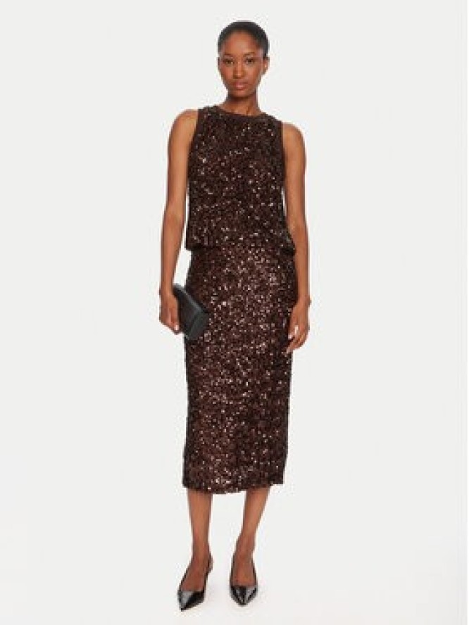 Marella Spódnica ołówkowa Rennes 2523776011 Brązowy Slim Fit