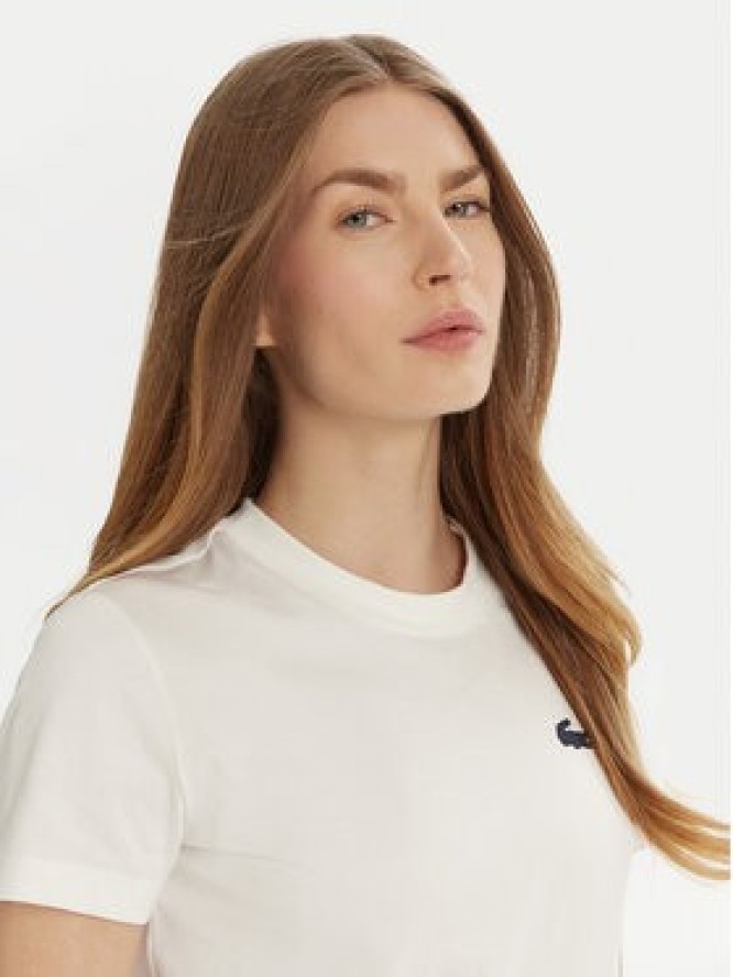 Lacoste T-Shirt TF9246 Biały Slim Fit