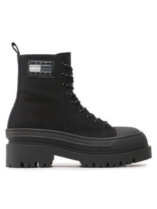 Tommy Hilfiger Trzewiki Tjw Foxing Canvas EN0EN02216 Czarny