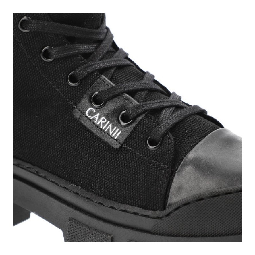 Czarne Botki Carinii Modne Buty Damskie
