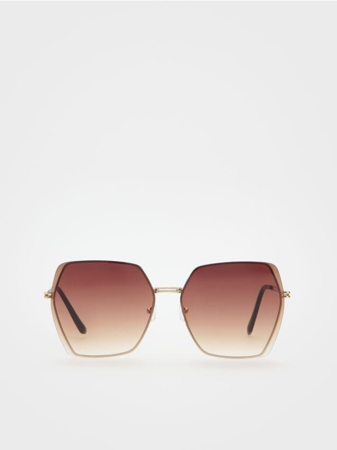 Okulary przeciwsłoneczne - brązowy