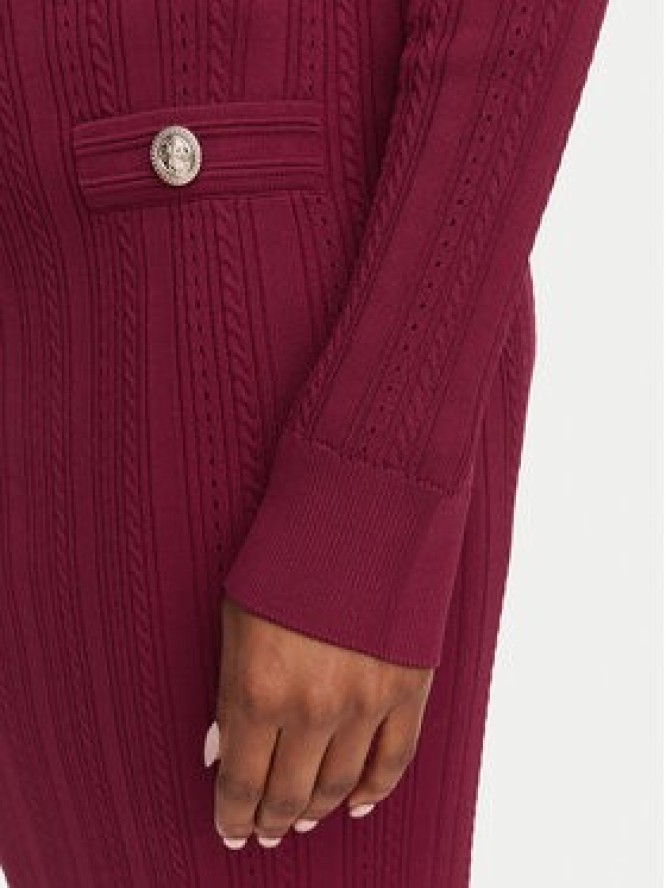 Guess Kardigan W6YR26 Z0973 Bordowy Regular Fit