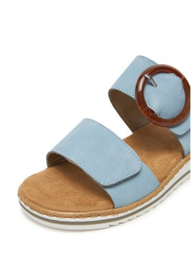 Rieker Klapki V0692-10 Niebieski