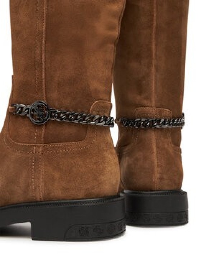 Guess Kozaki FLFYN2 LEA11 Brązowy