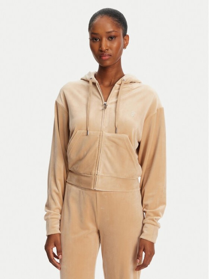 Juicy Couture Bluza Iccle JCWAS125308 Beżowy Loose Fit