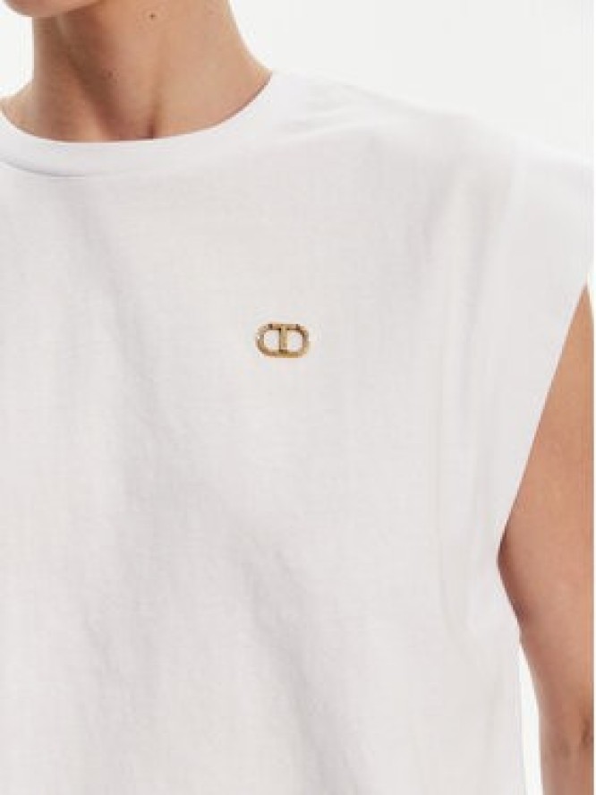 TWINSET T-Shirt 251TT2043 Biały Regular Fit