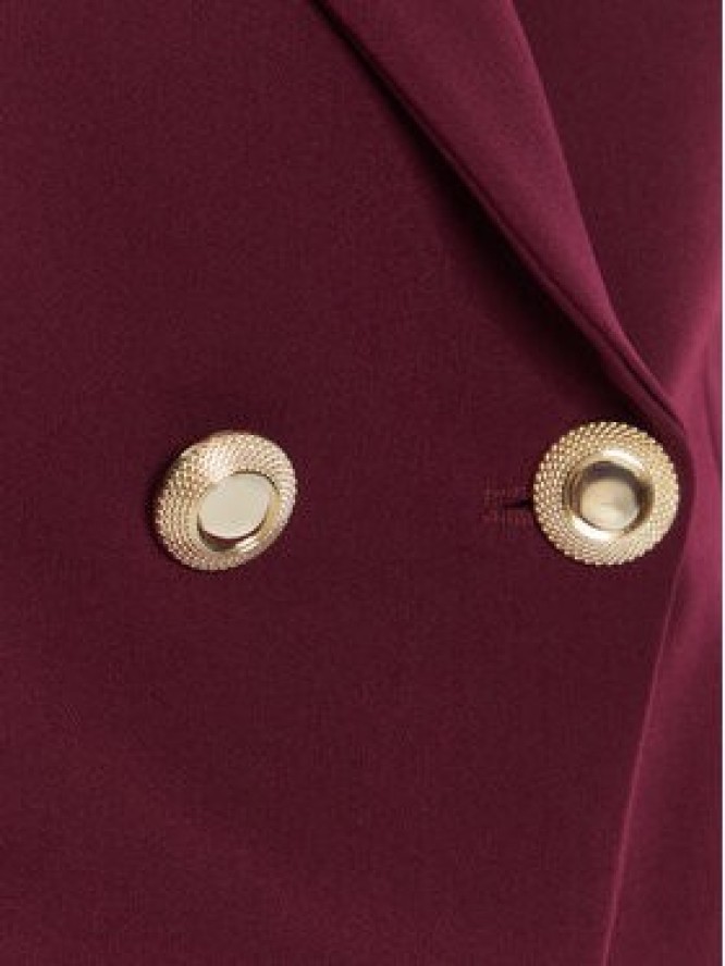 Rinascimento Marynarka CFC0126221003 Bordowy Slim Fit