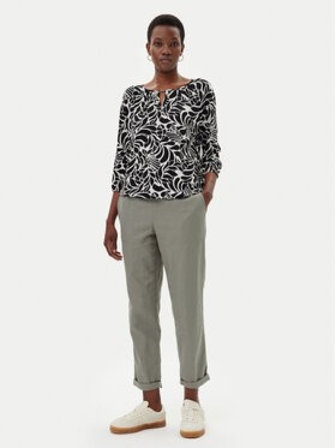 Olsen Spodnie materiałowe 14002404 Zielony Straight Fit