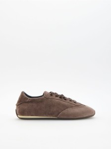 Sneakersy z imitacji zamszu - fioletowy