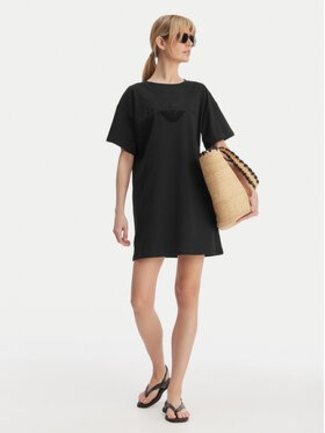 Emporio Armani Sukienka codzienna EW004078 AF20244 UC001 Czarny Regular Fit