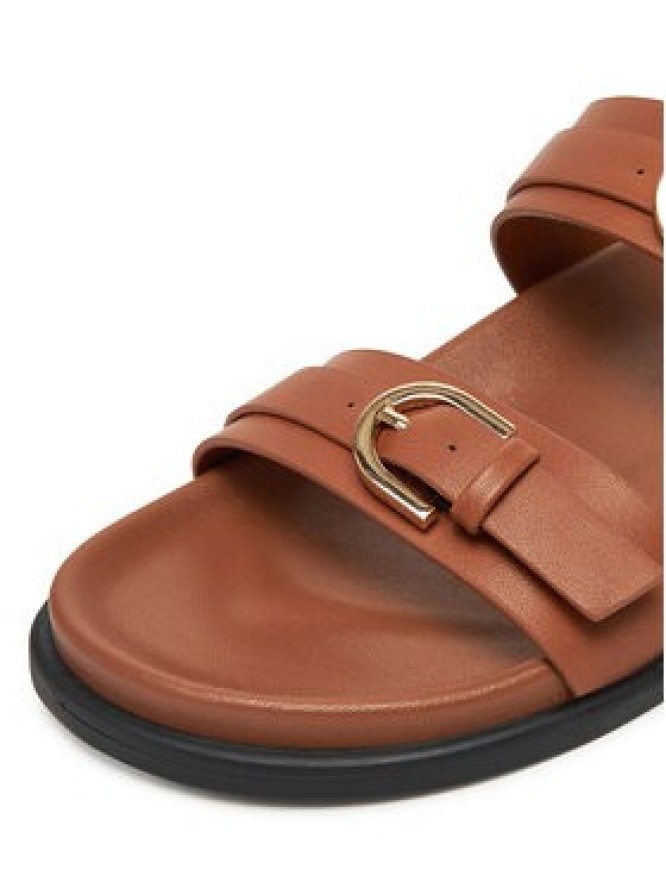 JENNY Klapki L09092 Brązowy