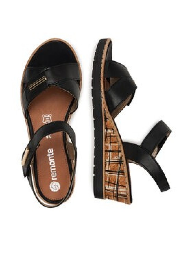 Remonte Sandały R6266-00 Czarny