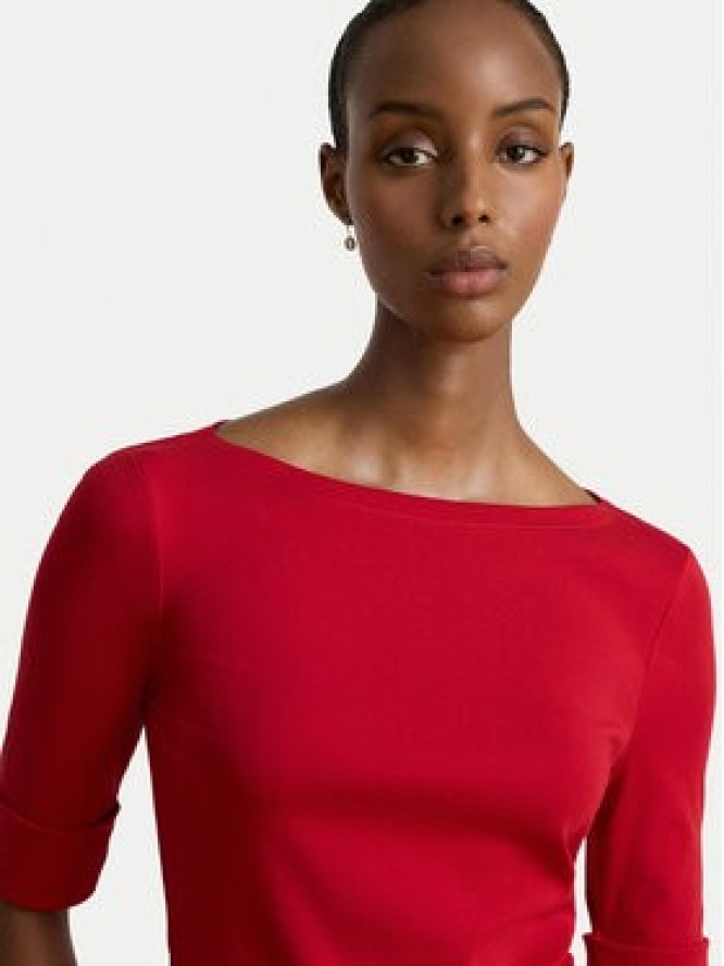 LAUREN RALPH LAUREN Bluzka 200654963197 Czerwony Slim Fit