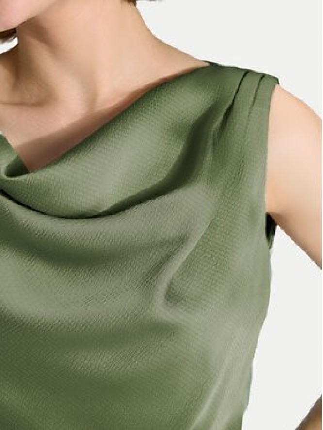 Swing Sukienka koktajlowa 5AK04900 Zielony Regular Fit