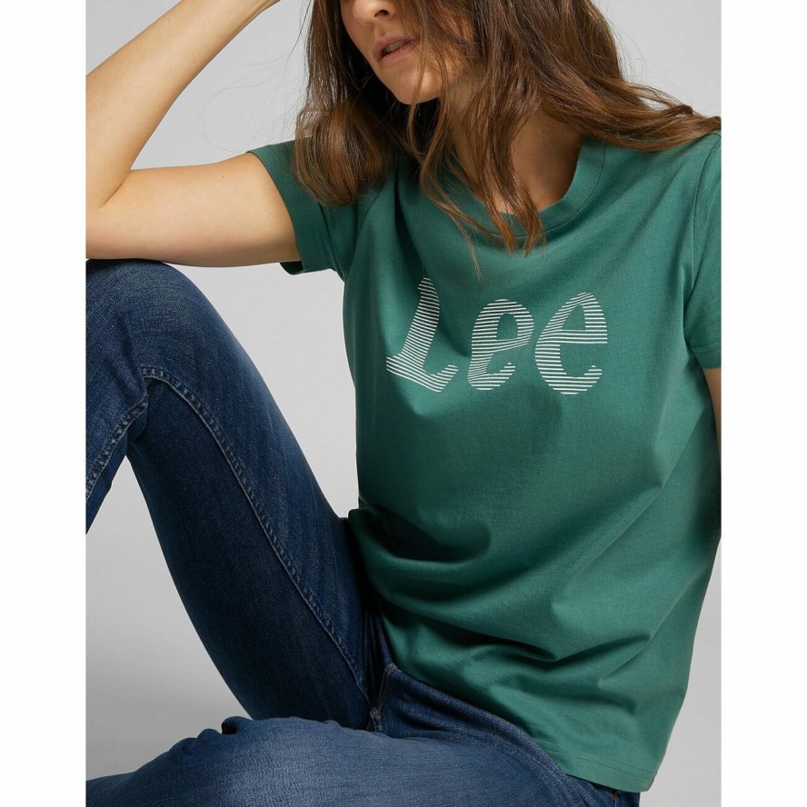 LEE TEE DAMSKI T-SHIRT EVERGREEN L43DEHO 112140088