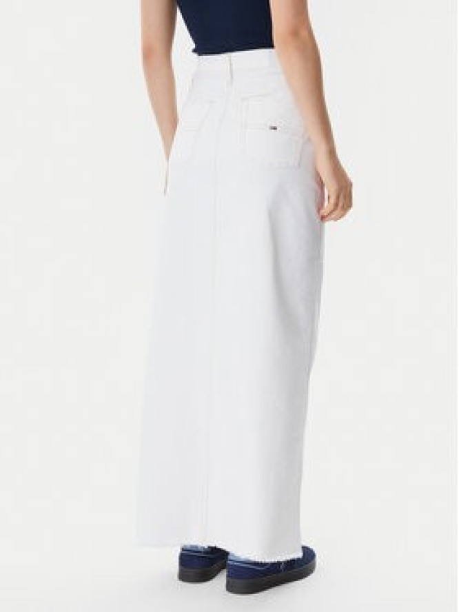 Tommy Jeans Spódnica jeansowa Claire DW0DW20125 Écru Regular Fit