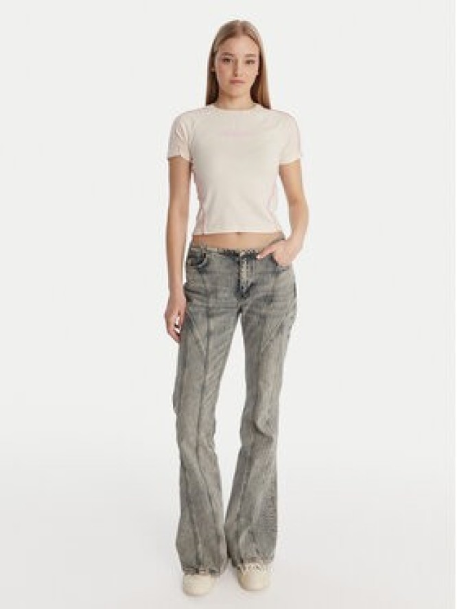 Guess T-Shirt W6RI39 KCBF1 Écru Regular Fit