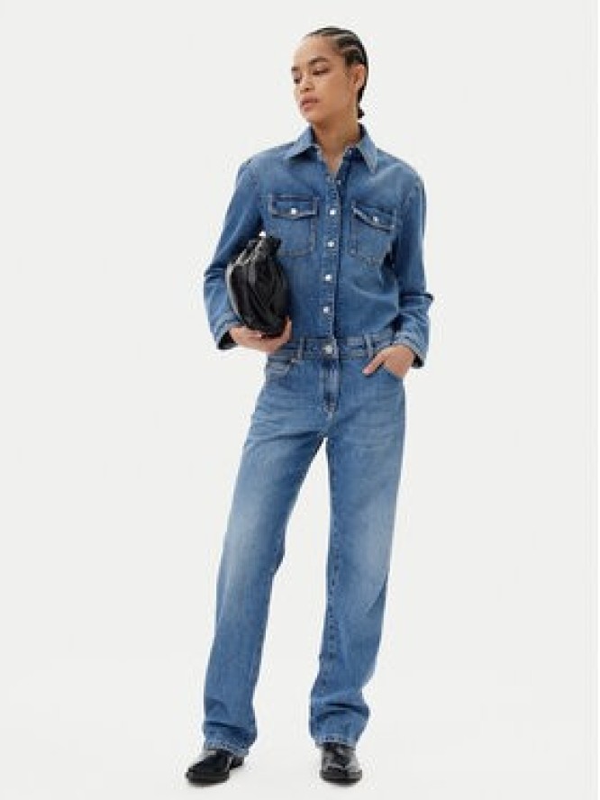 PINKO Kombinezon Tsavo Tuta 104897 Niebieski Regular Fit