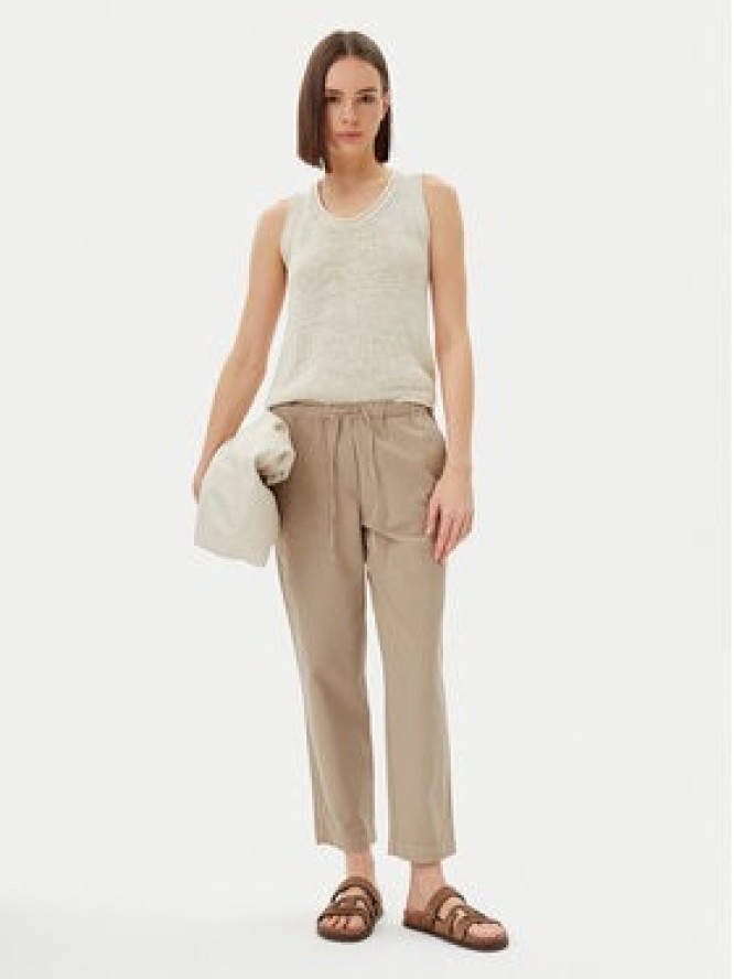 Marc O'Polo Top 503 5136 63029 Beżowy Slim Fit