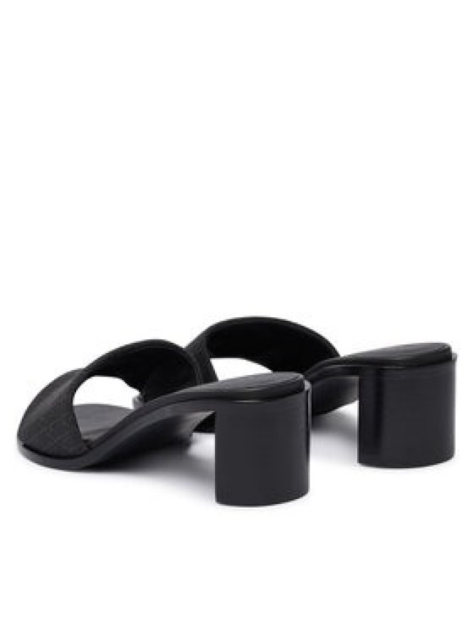 Calvin Klein Klapki Block Heel Sandal Aop HW0HW03016 Czarny