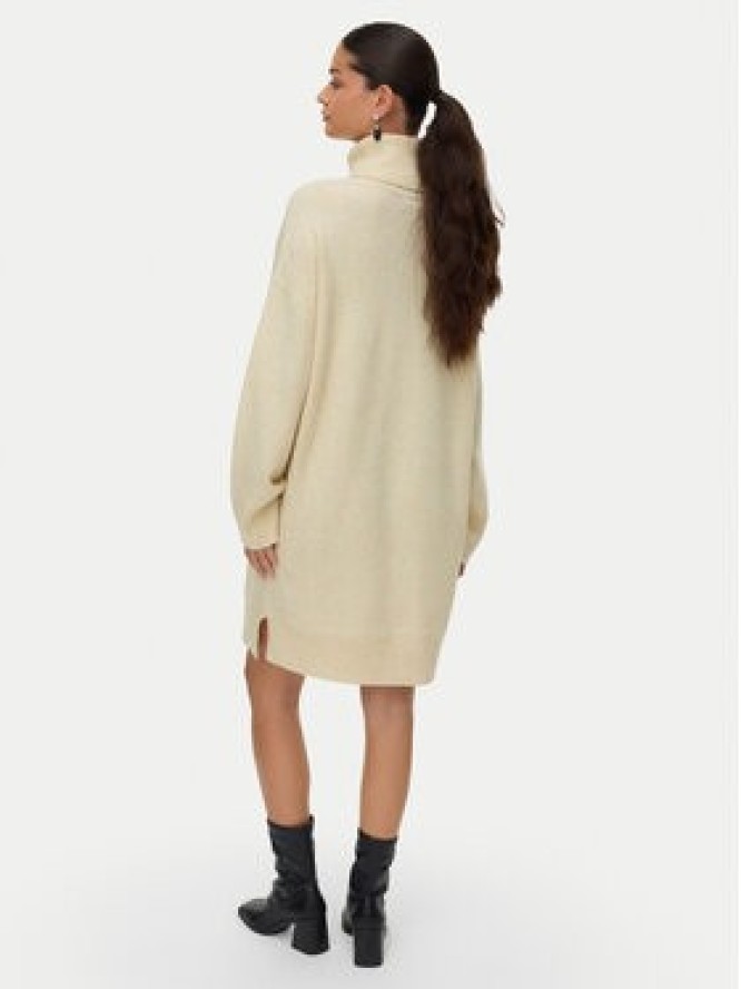 Vero Moda Sukienka dzianinowa Aquarius 10331900 Beżowy Regular Fit