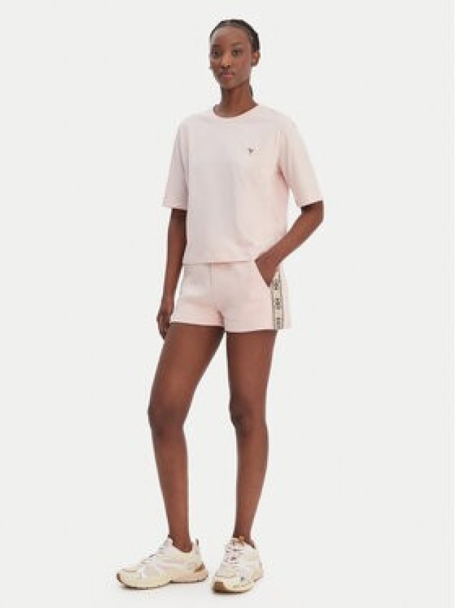 Guess T-Shirt V4BI21 I3Z14 Różowy Relaxed Fit