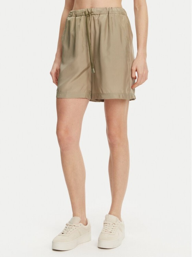 Marella Szorty materiałowe Borbona 2513141025 Zielony Relaxed Fit