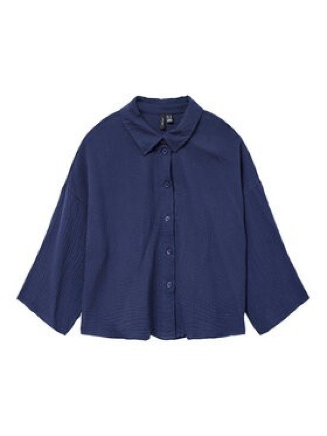 Vero Moda Koszula Natali 10279685 Granatowy Standard Fit