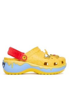 Crocs Klapki Disney Winnie The Pooh Classic Platform Clog 211092 Żółty