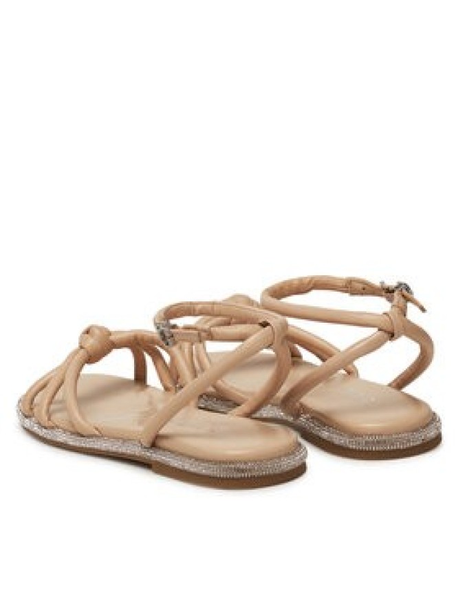 Guess Sandały FLJSLO LEA03 Beżowy