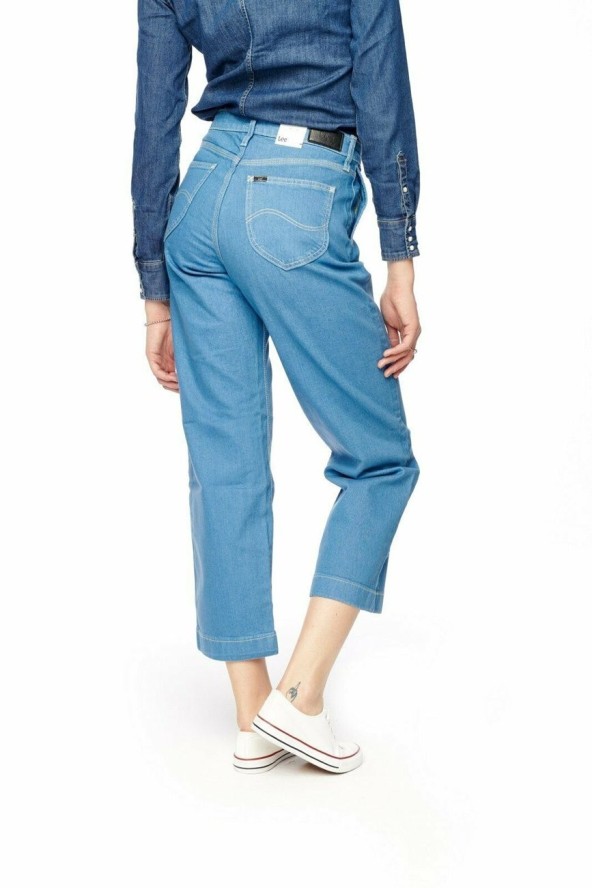 SPODNIE DAMSKIE LEE WIDE LEG INDIGO INDIGO L31GEZFG 112107107