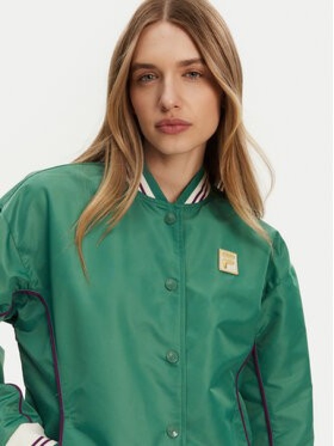 Fila Kurtka bomber Leme FAW0999 Zielony Oversize