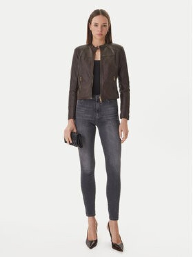 Guess Kurtka z imitacji skóry W6GL09 W1834 Brązowy Regular Fit