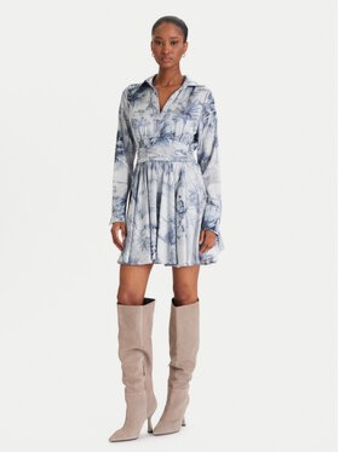 Guess Sukienka koktajlowa W5YK00 WF1T2 Niebieski Regular Fit