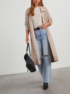 Milan Kiss Kardigan w kolorze beżowym rozmiar: M