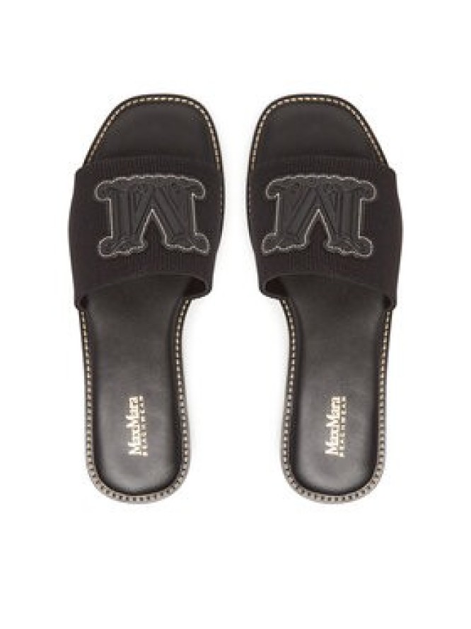 Max Mara Beachwear Klapki 2516521019600 Czarny