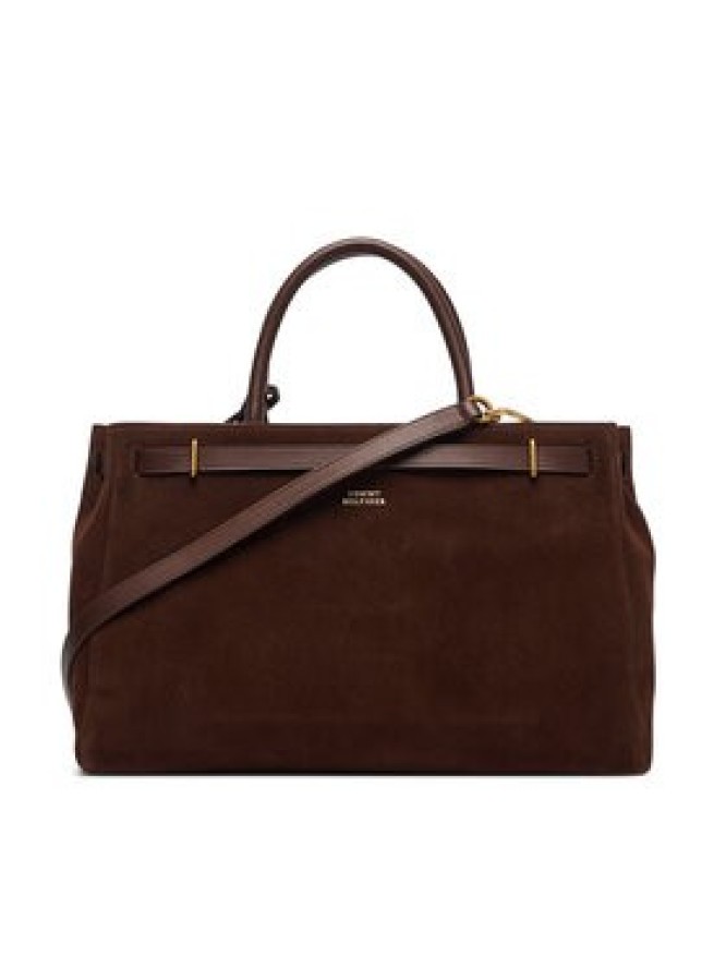 Tommy Hilfiger Torebka American Icon Tote Suede AW0AW19216 Brązowy