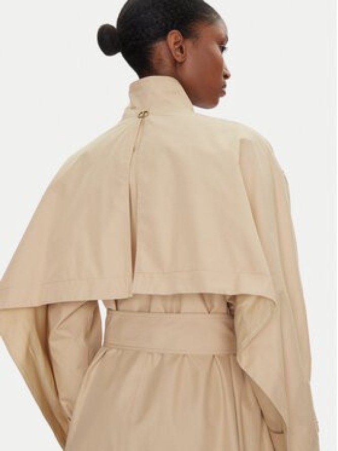 TWINSET Trencz 251TP2661 Beżowy Loose Fit