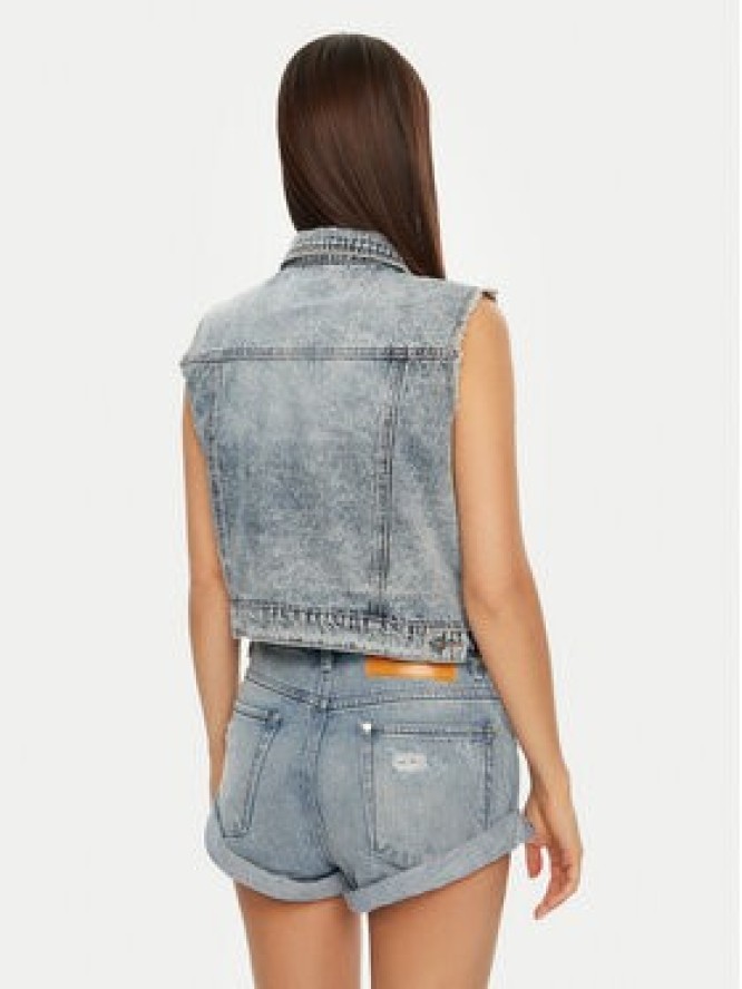 One Teaspoon Kamizelka 26832 Niebieski Regular Fit