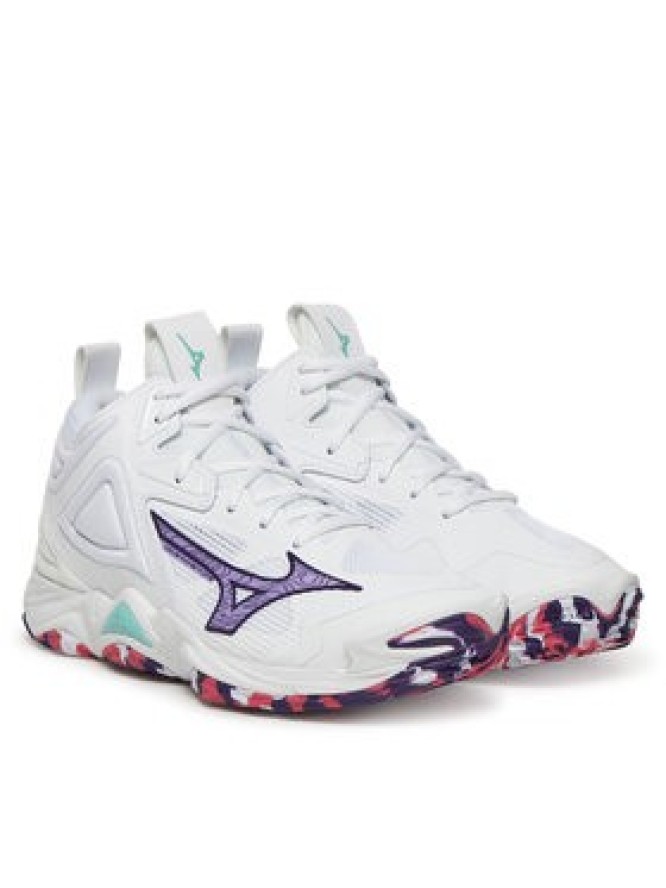 Mizuno Buty halowe Wave Momentum 3 Mid V1GC2317 Biały