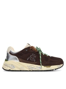 Premiata Sneakersy Mased Var 8596L Brązowy ciemny