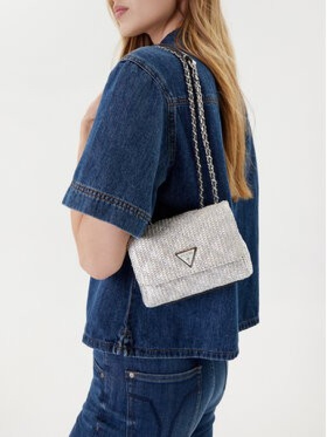 Guess Torebka Giully II Mini HWQM96 73740 Srebrny