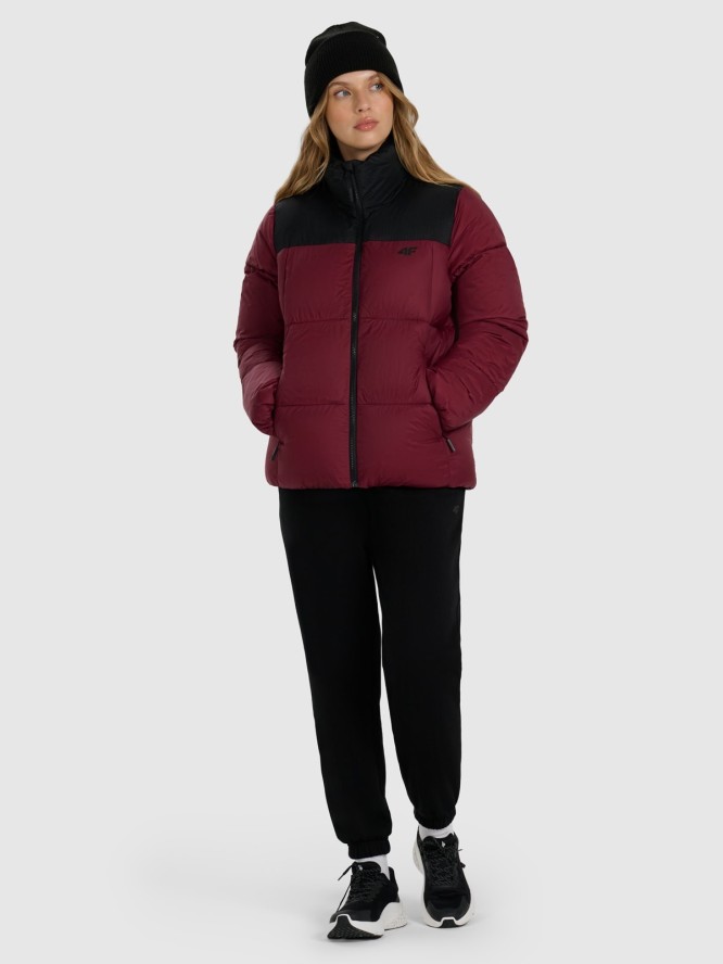 4F Kurtka puchowa z wypełnieniem syntetycznym damska - czerwona M