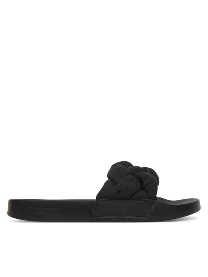Tommy Jeans Klapki Tjw Braided Slides EN0EN02975 Czarny