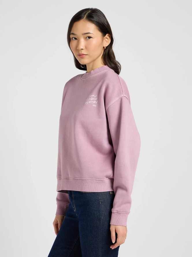 DAMSKA BLUZA LEE GRAPHIC CREW SWS PLUMBERRY 112371890