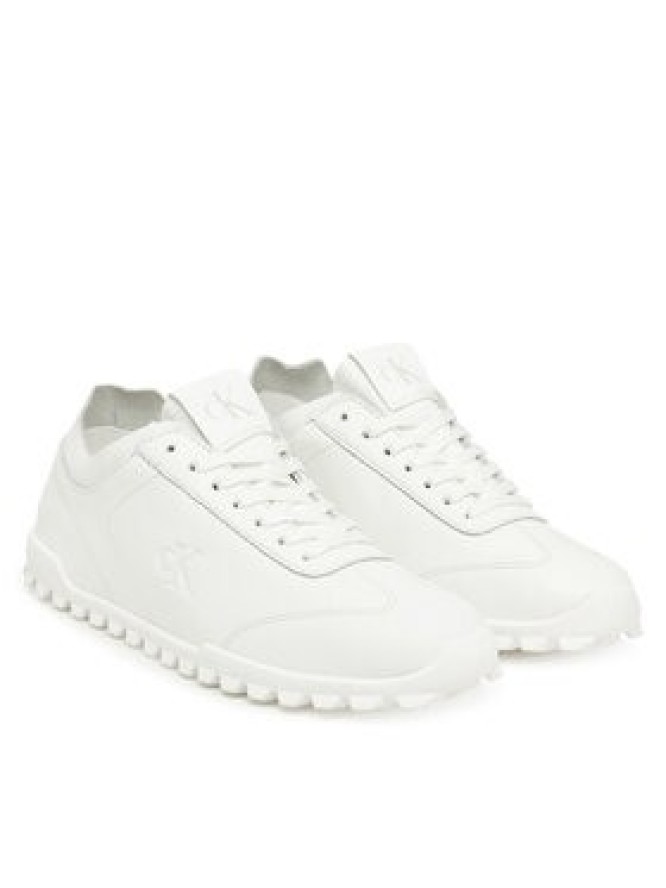 Calvin Klein Sneakersy Low Profile Runner Lth Mg YW0YW02049 Biały