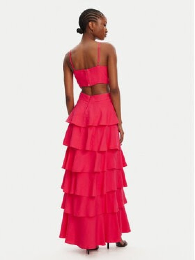 ACCESS FASHION Sukienka wieczorowa 53-3365-139 Różowy Slim Fit